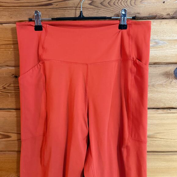 Girlfriend Collective Orange Leggings Cropped Size XL - Picture 3 of 6